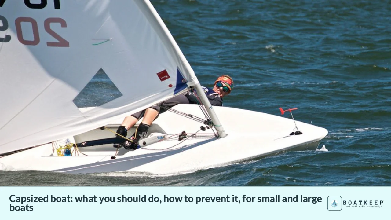 Capsized boat: what you should do, how to prevent it, for small and large boats